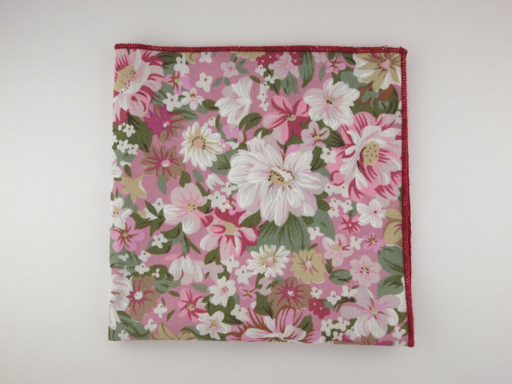 Pocket Square, Pink Blossom - SuitedMan