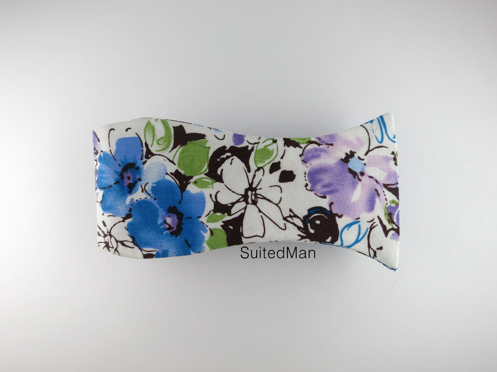 Floral Bow Tie, Lavender Watercolor - SuitedMan