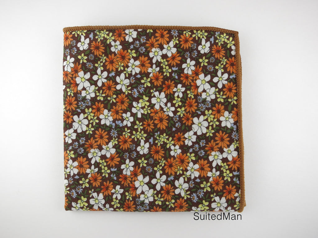 Pocket Square, Autumn Daisy - SuitedMan