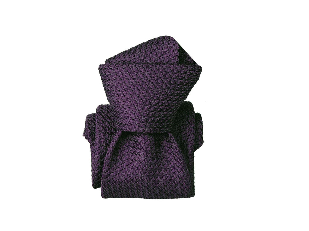SuitedMan D'Italia Grenadine Tie, Purple - SuitedMan