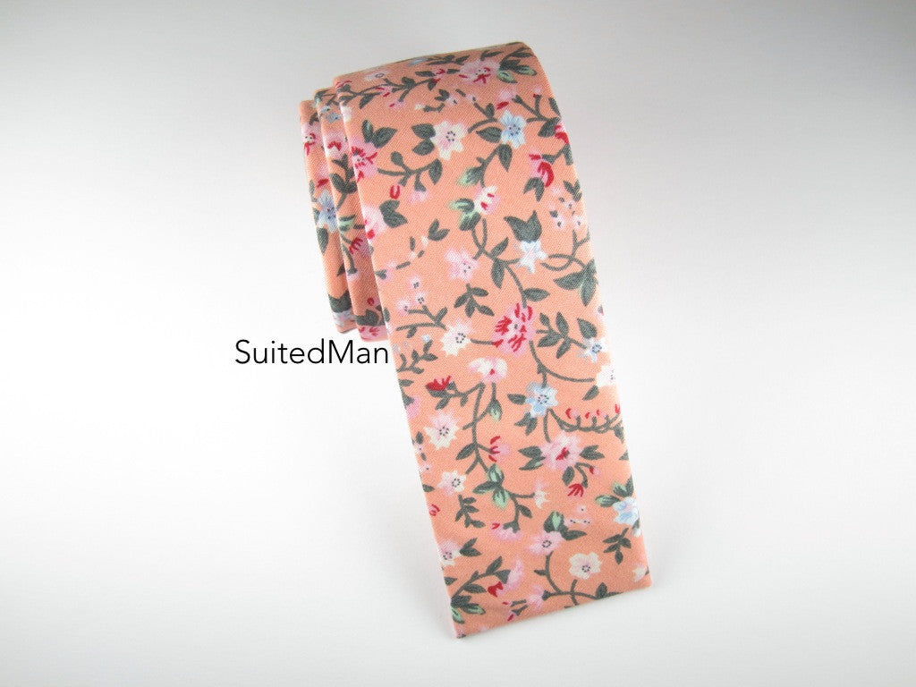 Floral Tie, Fleurs Jolies, Flat End (Extremely Limited) - SuitedMan