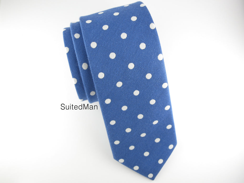 Tie, Dots, Blue - SuitedMan