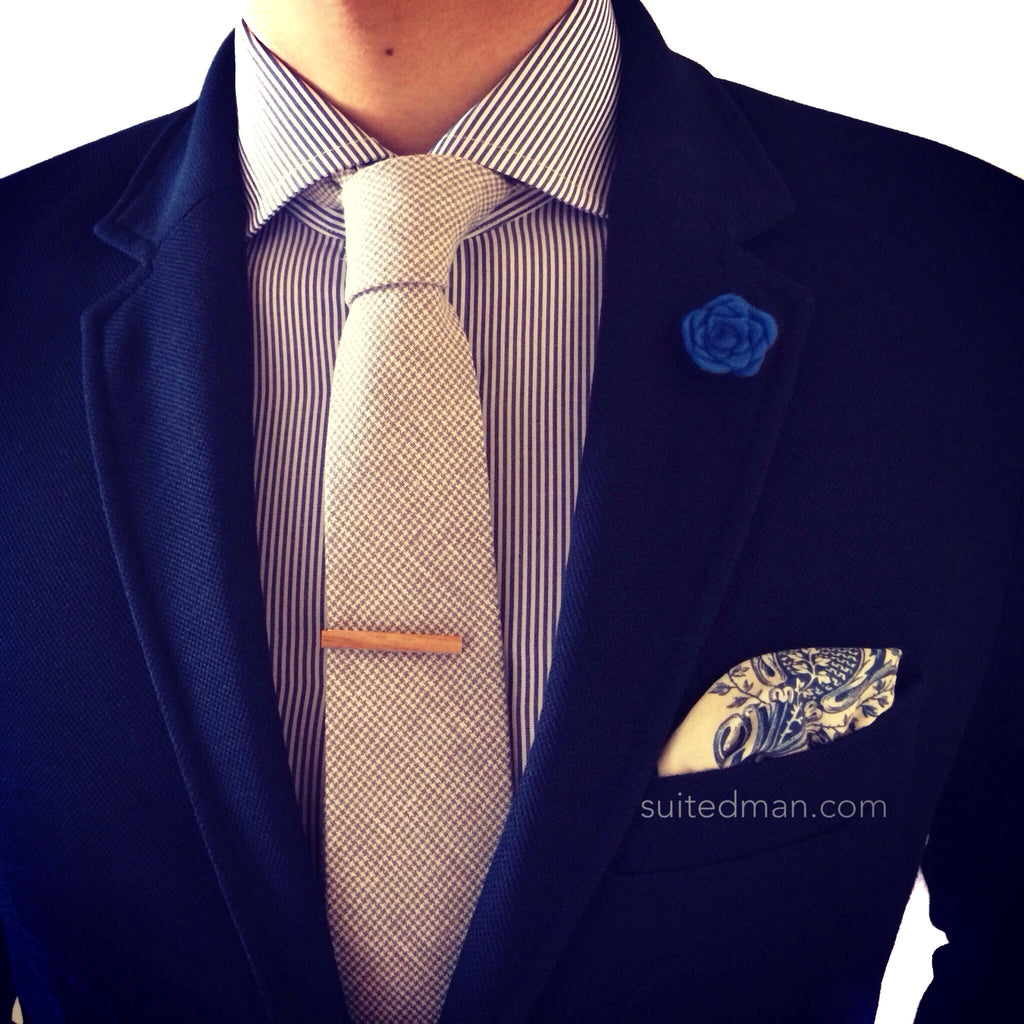 Wood Tie Clip, Kosso - SuitedMan