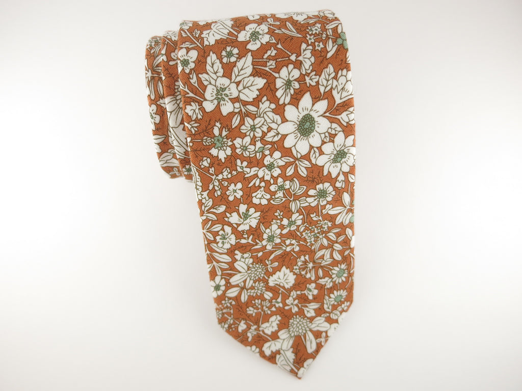 Floral Tie, Autumn Floral - SuitedMan