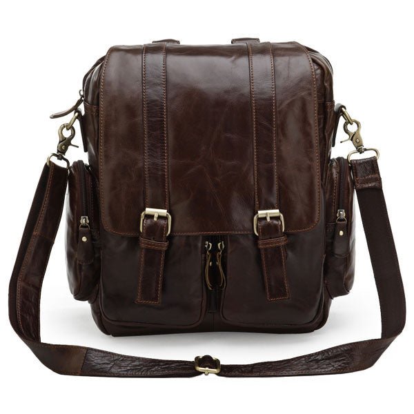 SuitedMan Backpack/Messenger Bag, Cognac