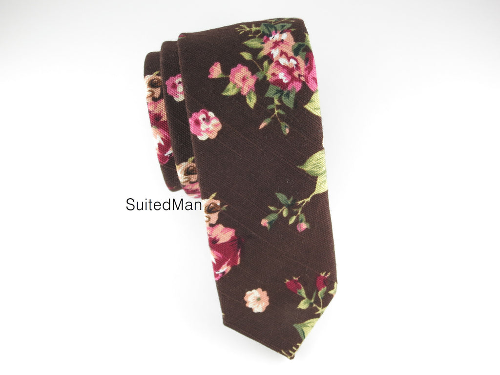 Floral Tie, Petite Autumn Bloom - SuitedMan