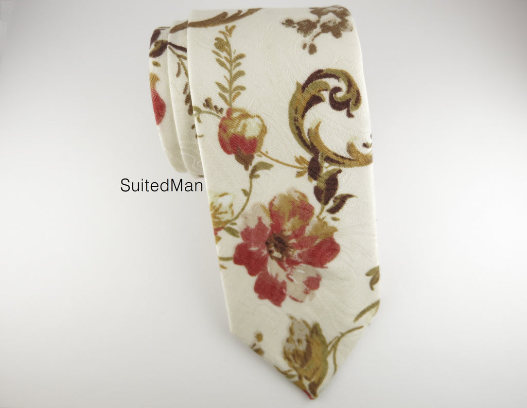 Floral Tie, Autumn Scroll - SuitedMan