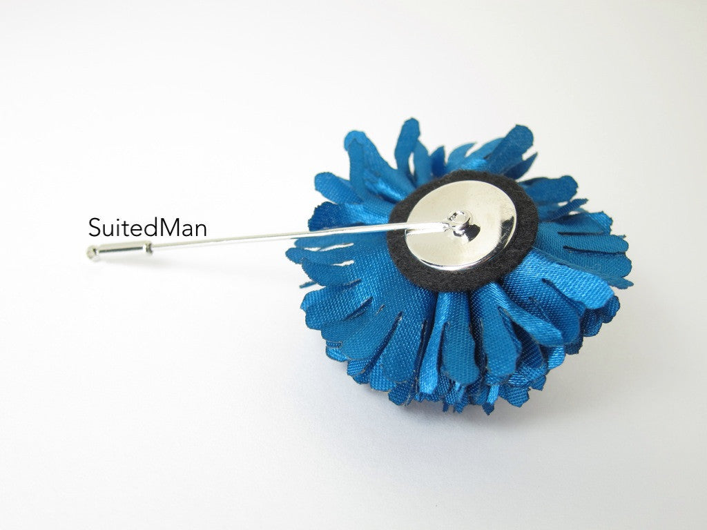 Lapel Flower, Ball, Peacock - SuitedMan