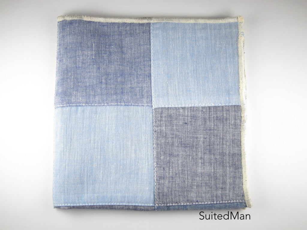 Pocket Square, Shades of Blue - SuitedMan