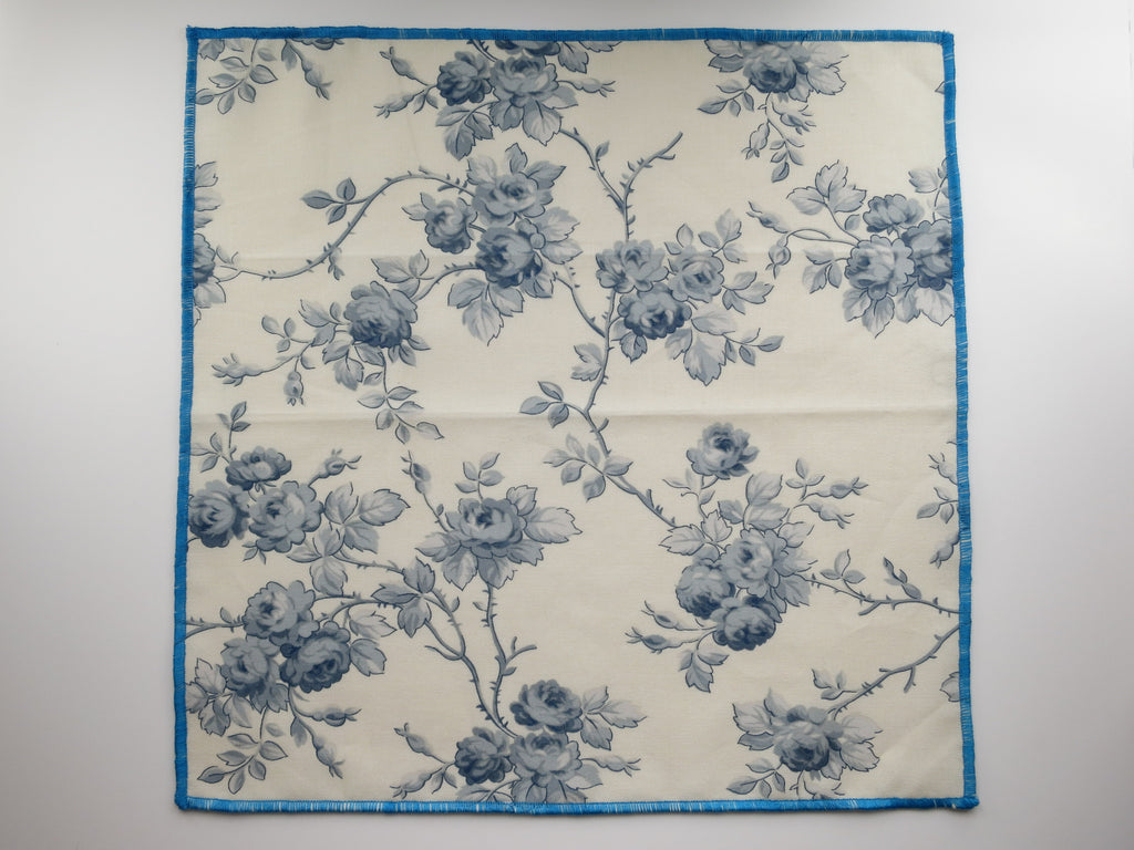 Pocket Square, Blue Rose - SuitedMan