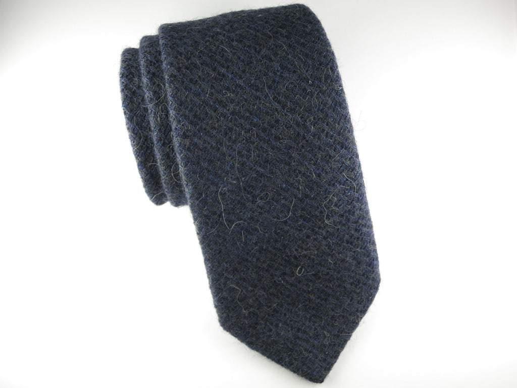 SuitedMan D'Italia Tie, Wool Melange Blue - SuitedMan