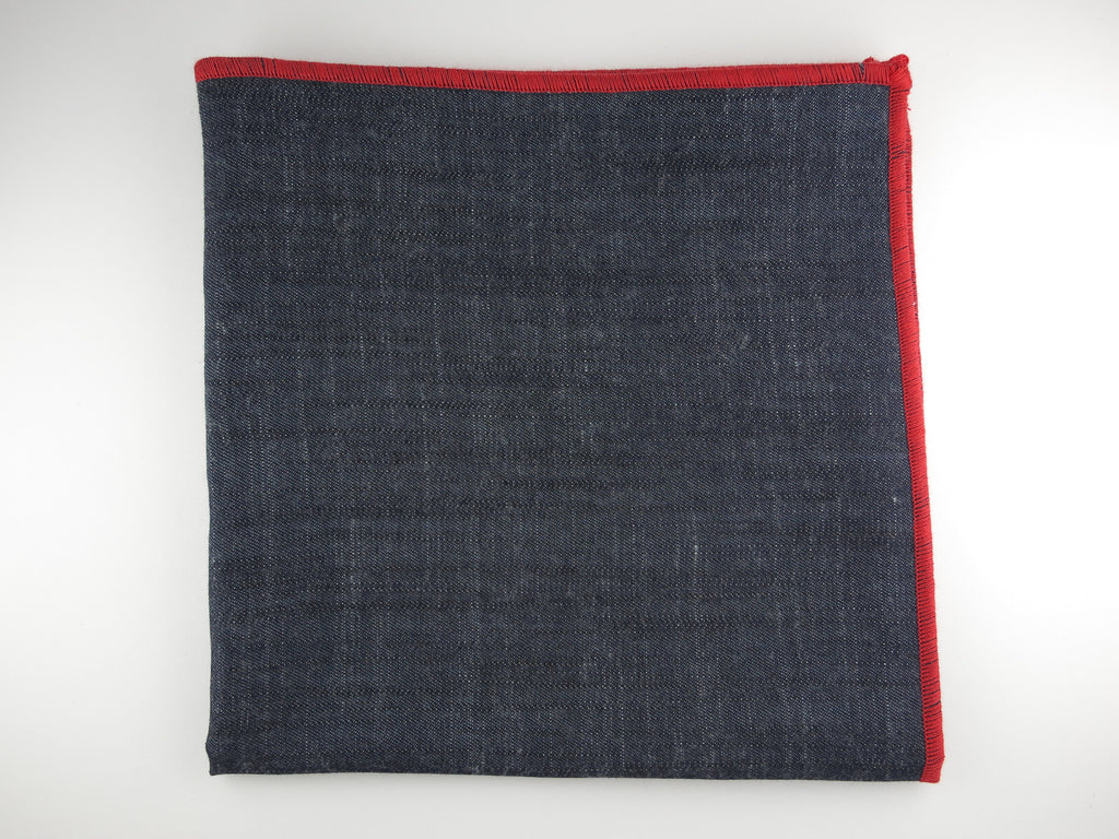 Pocket Square, Chambray Denim - SuitedMan