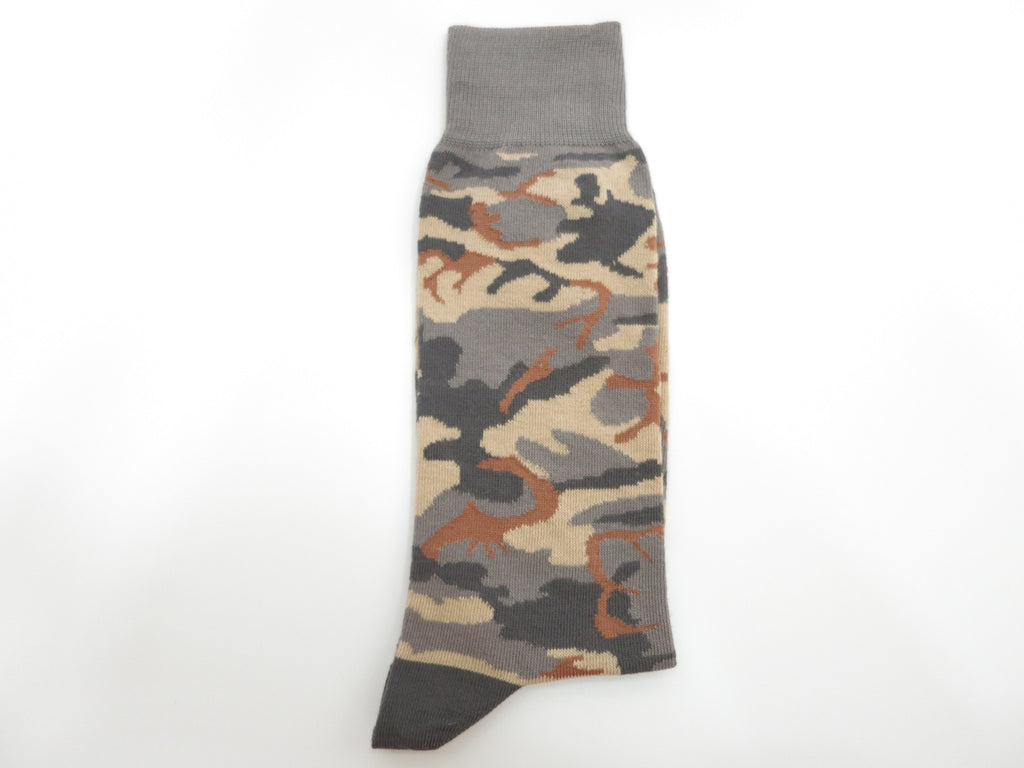Socks, Camo, Gray/Brown - SuitedMan