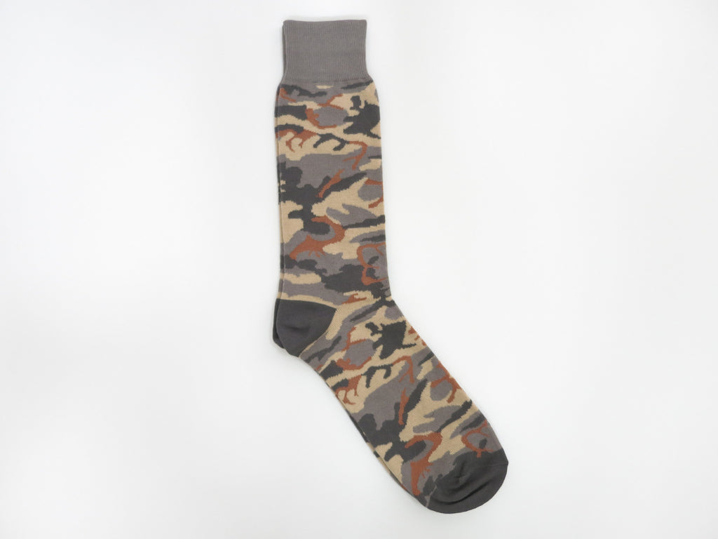 Socks, Camo, Gray/Brown - SuitedMan