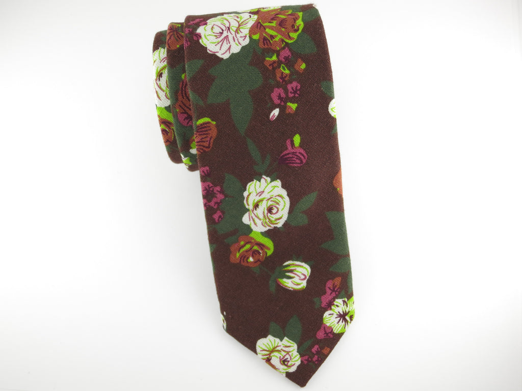 Floral Tie, Autumn Rose - SuitedMan