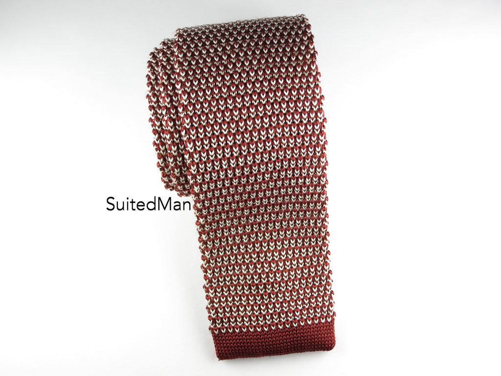 Knit Tie, Sienna Pearl - SuitedMan