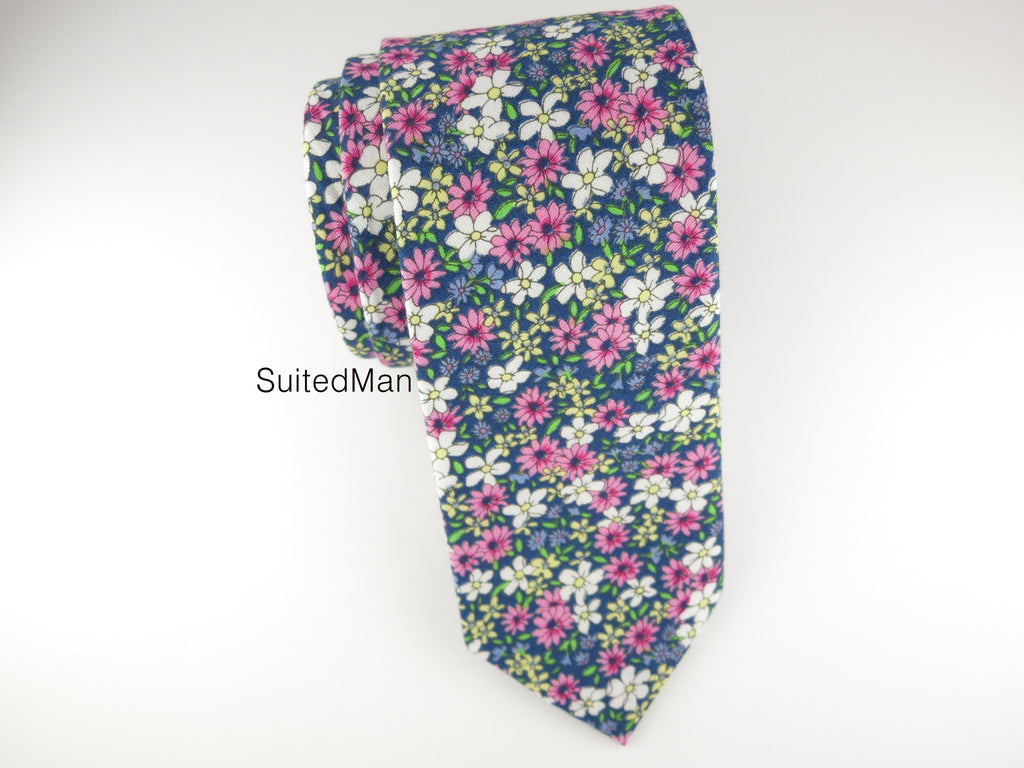 Floral Tie, Lavender Daisy - SuitedMan