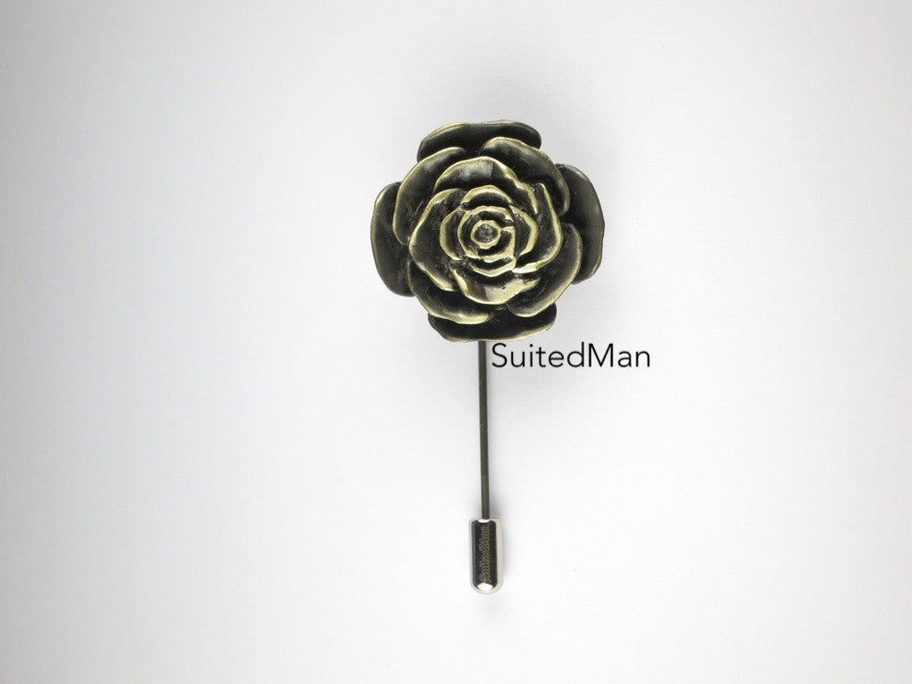 The Metal Rose, Antique Pewter - SuitedMan