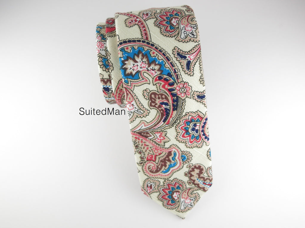 Tie, Vintage Multicolor Paisley - SuitedMan