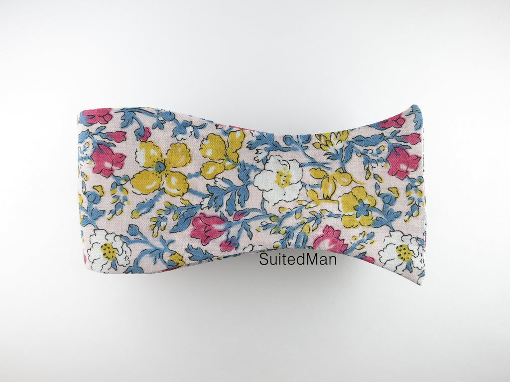 Floral Bow Tie, Antique Petite Rose Bloom - SuitedMan