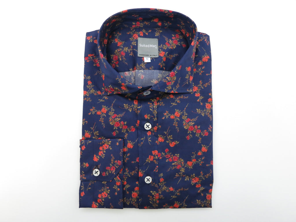 SuitedMan D'Italia, Liberty of London, Navy English Rose - SuitedMan