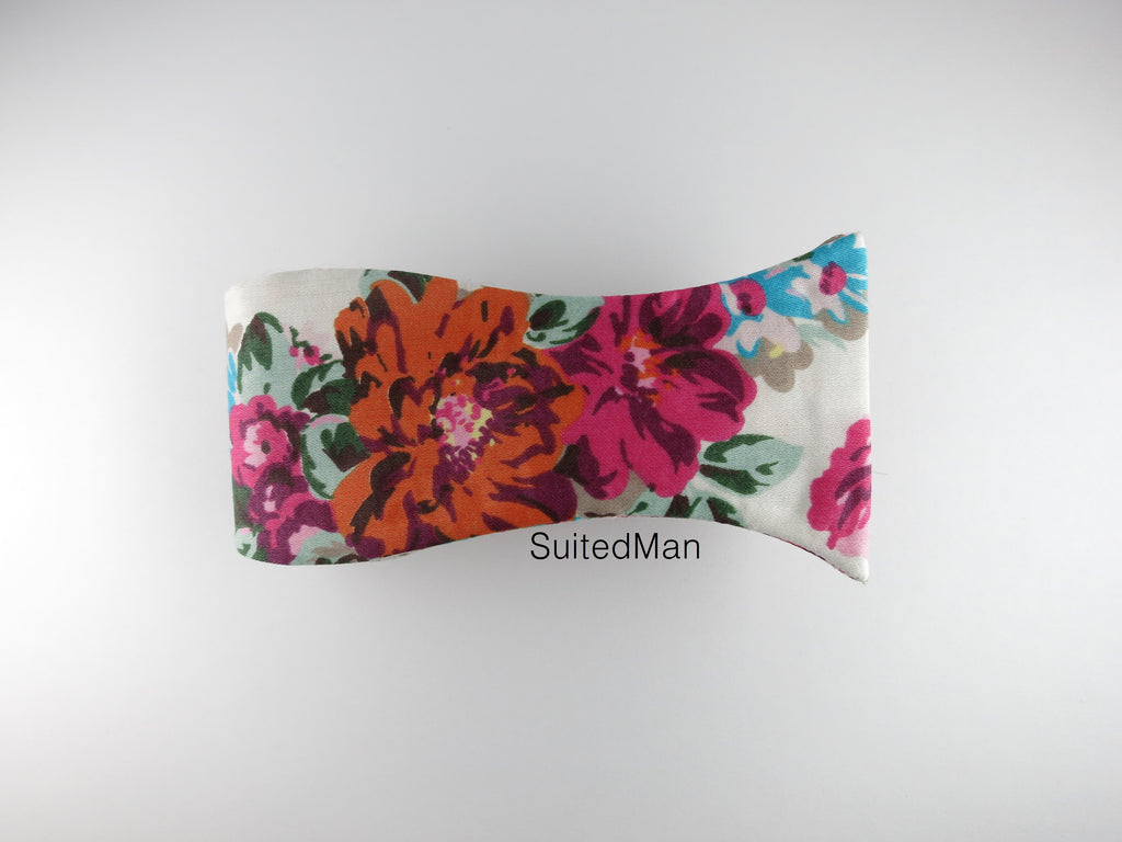 Floral Bow Tie, Autumn Fuchsia - SuitedMan