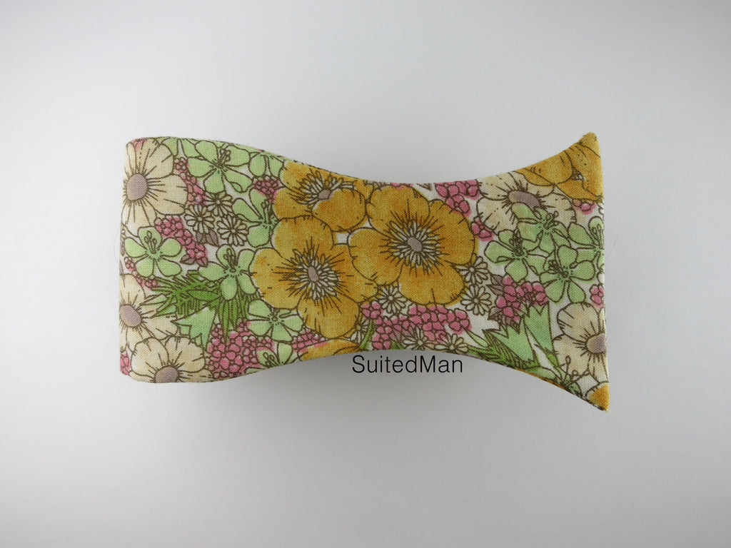 Floral Bow Tie, Golden Poppy - SuitedMan