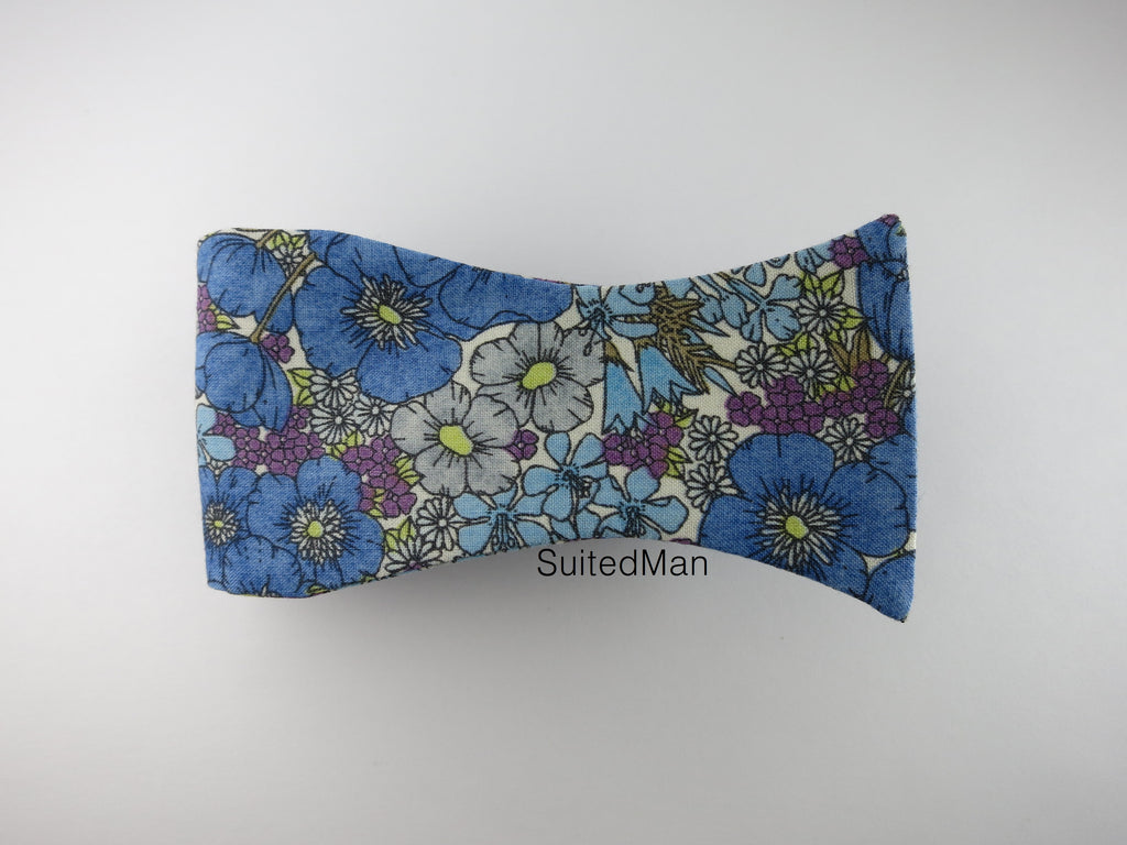 Floral Bow Tie, Peacock Poppy - SuitedMan