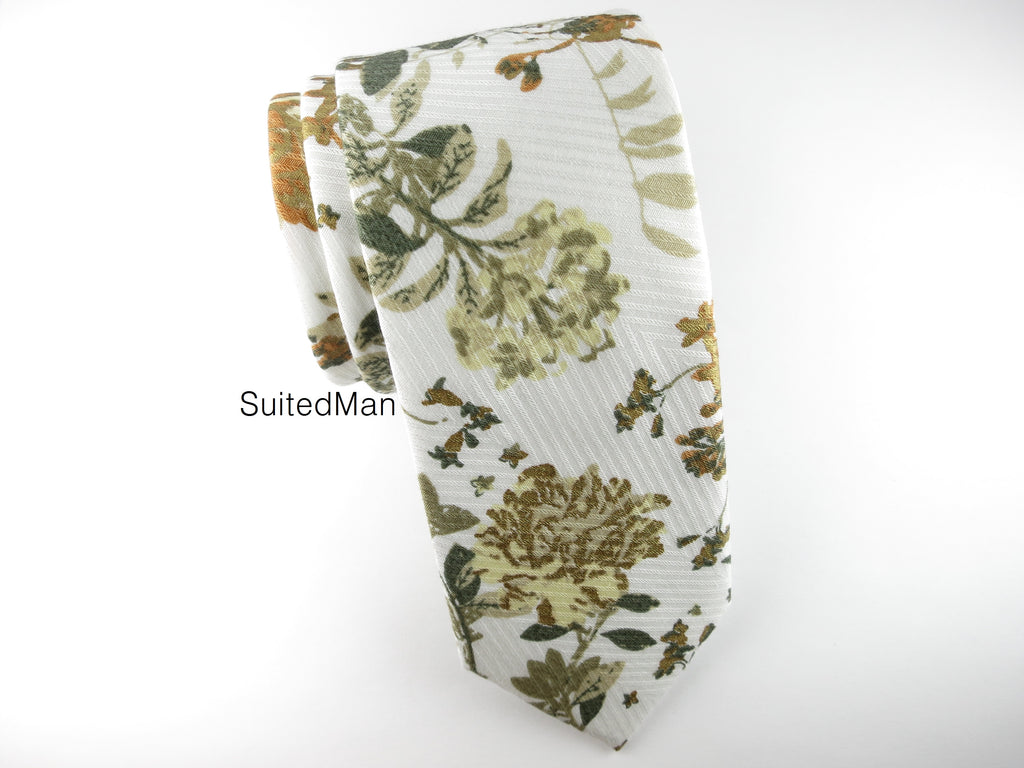 Floral Tie, Golden Peonies - SuitedMan