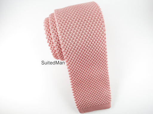 Knit Tie, Blush - SuitedMan