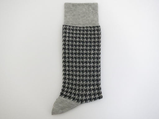 Socks, Houndstooth, Gray - SuitedMan