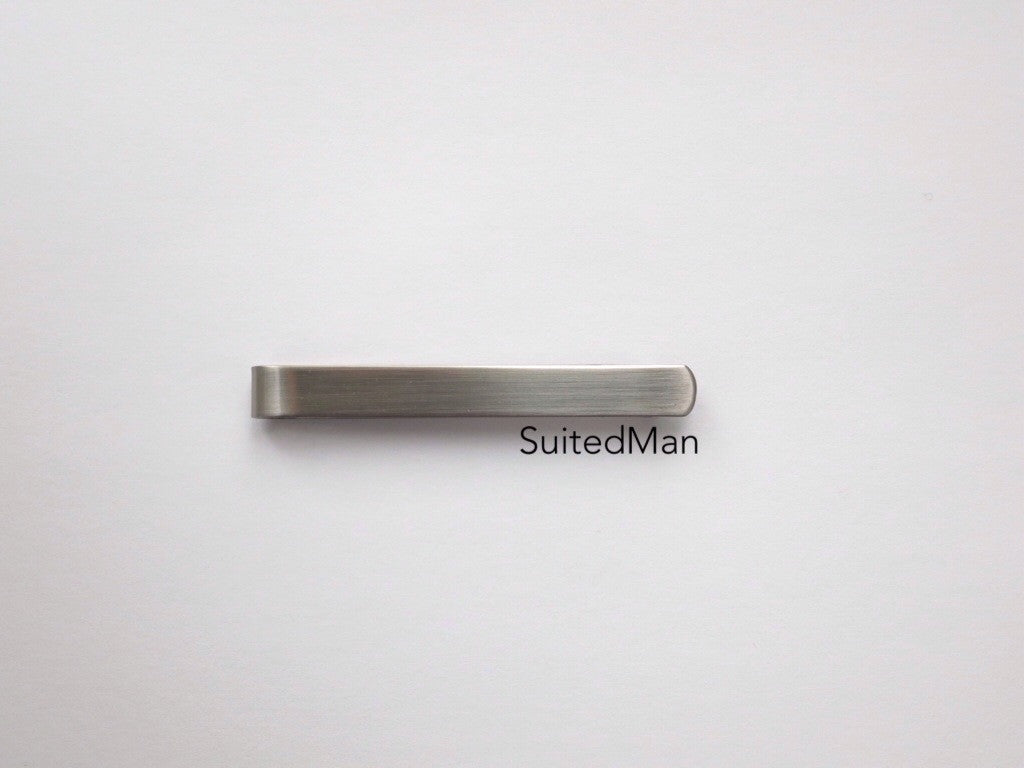 Tie Bar, 2", Antique Silver - SuitedMan