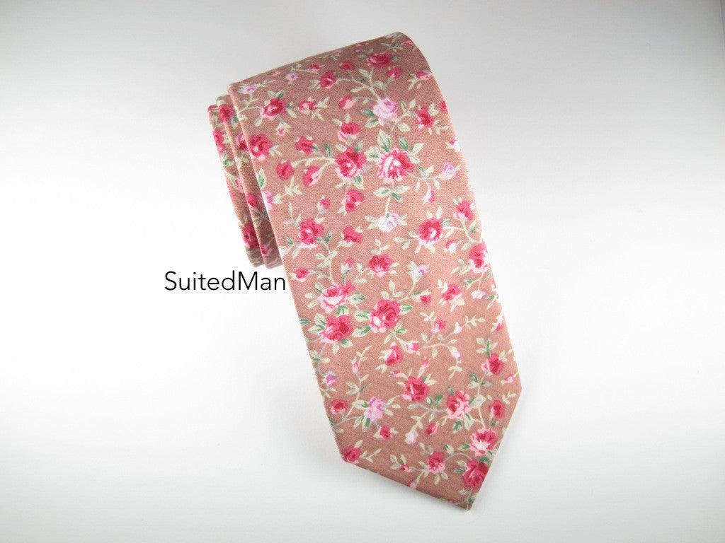 Floral Tie, Fleur Rouge (Exrtemely Limited) - SuitedMan