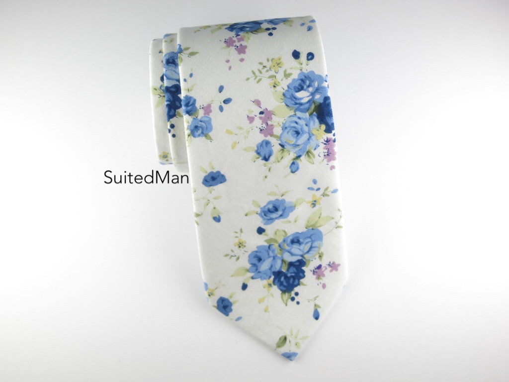 Floral Tie, Bleue Rose (Limited) - SuitedMan