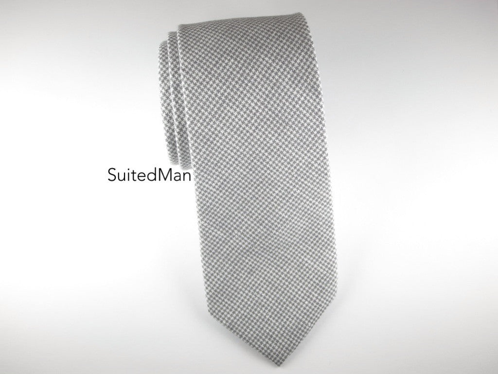 Tie, Puppytooth, Gray - SuitedMan