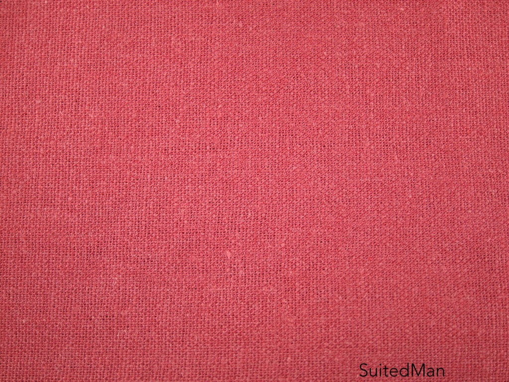 Pocket Square, Linen, Red - SuitedMan