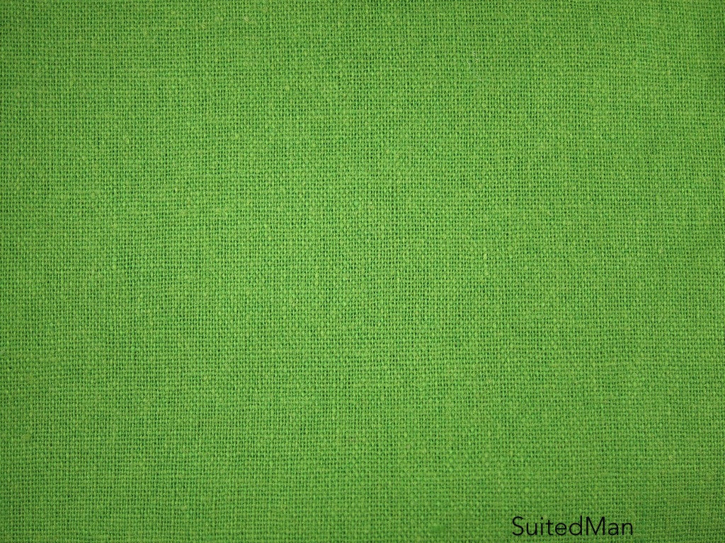 Pocket Square, Linen, Green - SuitedMan