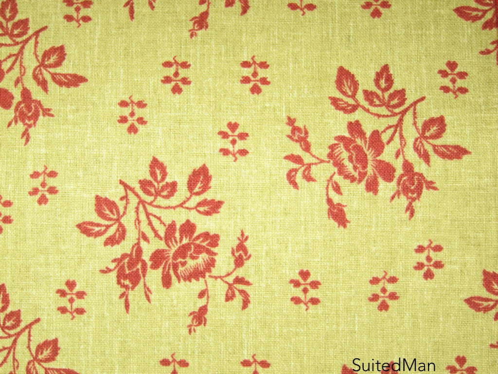 Pocket Square, Fleur Rouge - SuitedMan