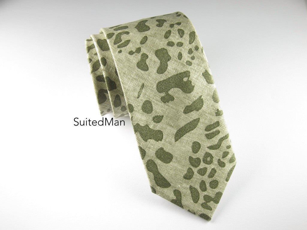 Tie, Safari, Shades of Green - SuitedMan