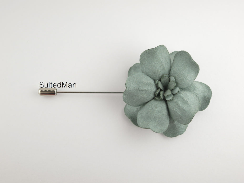 Lapel Flower, Geranium, Mint - SuitedMan